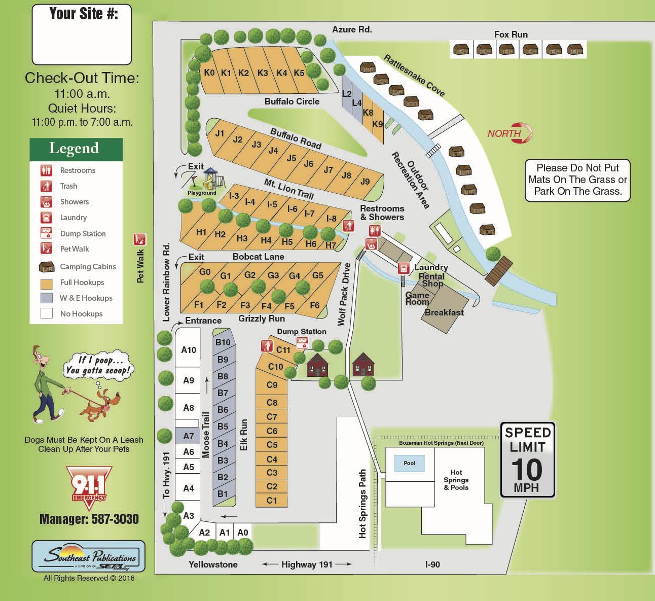 Map | Bozeman Campground