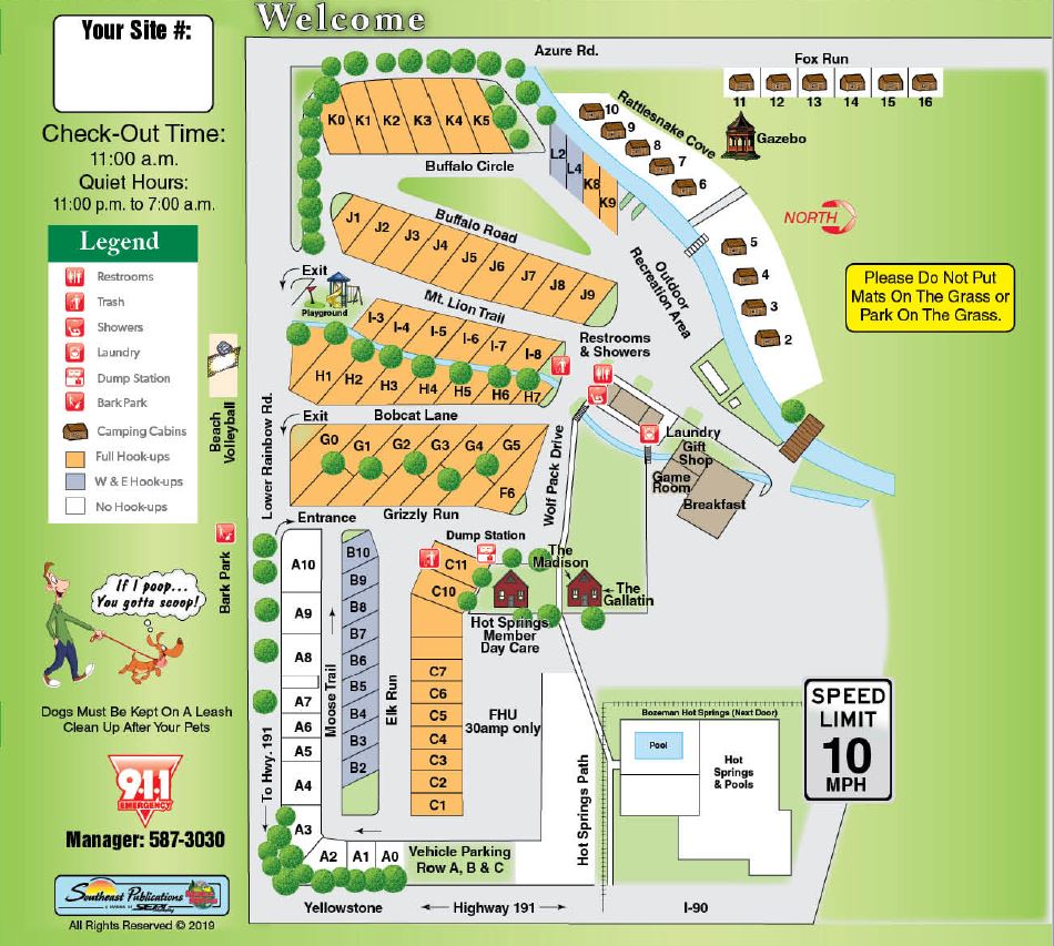 Map | Bozeman Campground