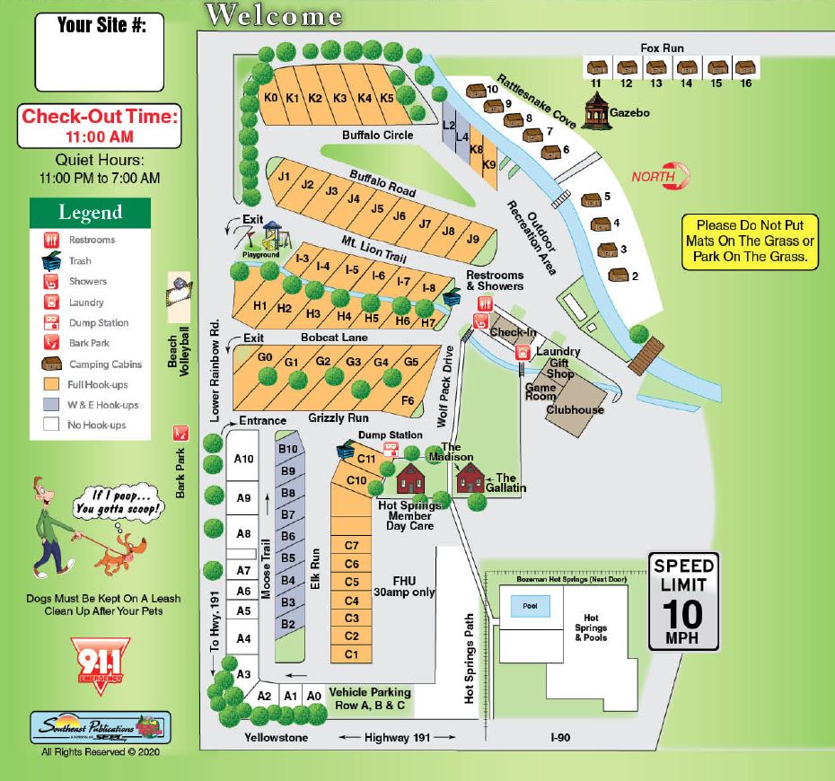 Map | Bozeman Campground